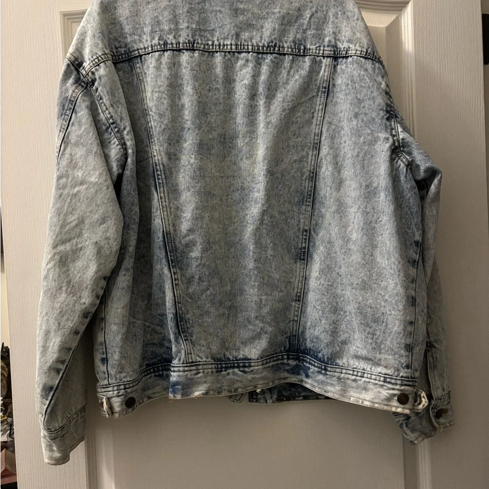Vintage Acid Wash Denim Jacket Sierra Pacific - Picture 6 of 6